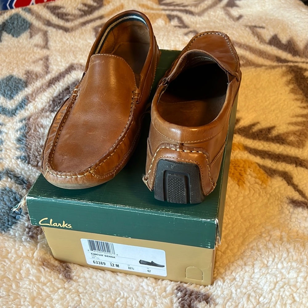 Clark Circuit Senna men’s driving loafer 12m Tan